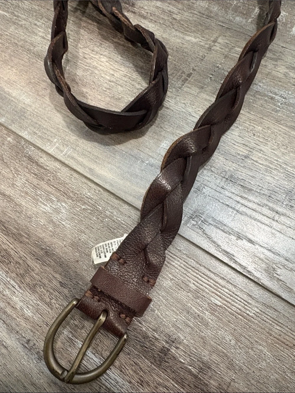 Hollister braided brown